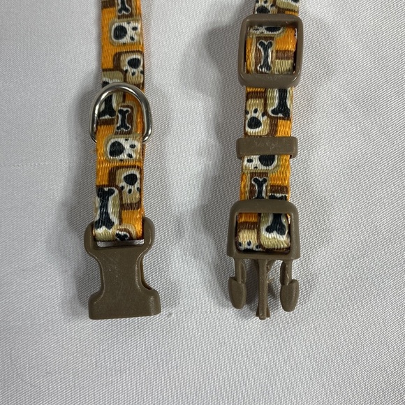 Dog Bone & Puppy Paw Design Puppy Small Animal Collar X-Small - Picture 5 of 5